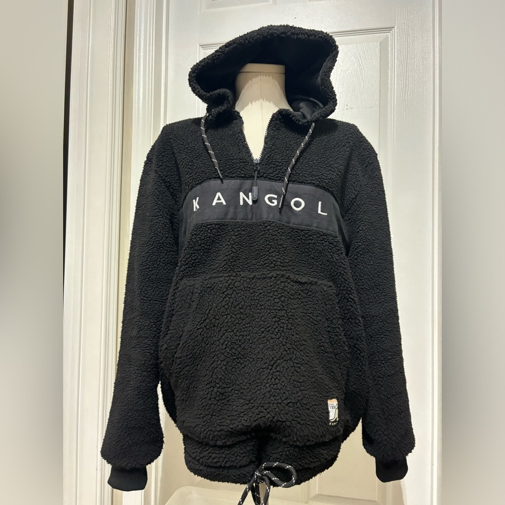 Kangol Black Fleece Hoodie